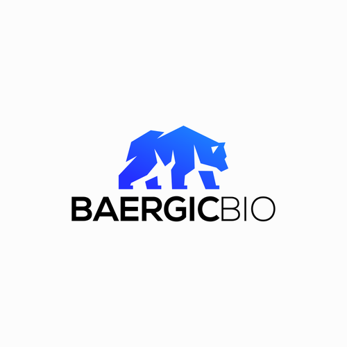 Design a biotech company logo including imagery of a bear. Design by LucianRadu