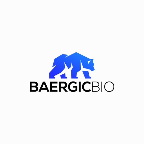 Design a biotech company logo including imagery of a bear. Design by Doris Gray