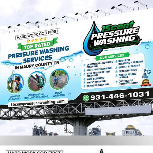 Modern Pressure Washing Billboard Design by JobDONE