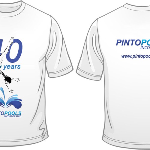 NEW Tshirt Design for swimming pool company Design by zeldy