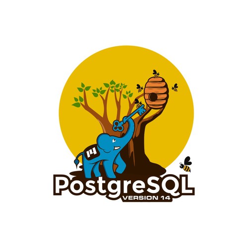 PostgreSQL 14 Release Artwork Design by b2creative