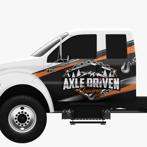 Bold Tow Truck Wrap Design by theANUNGs