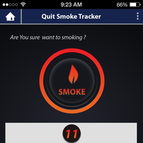 Quit Smoking app for Apple iPhone App design contest