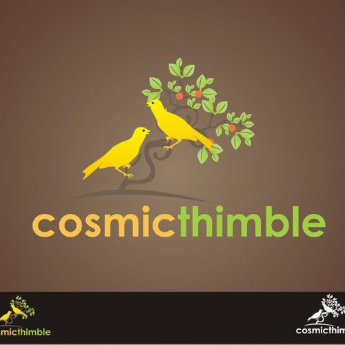 Cosmic Thimble Logo Design Diseño de crazyeye