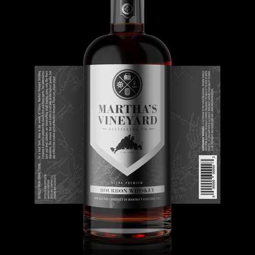 New bourbon bottle label Design by Kirill D.