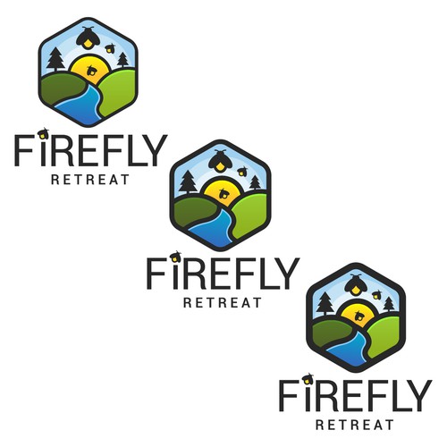 MarcusMarkさんのFirefly Retreat. Fun logo inspiring families to explore the outdoors!デザイン