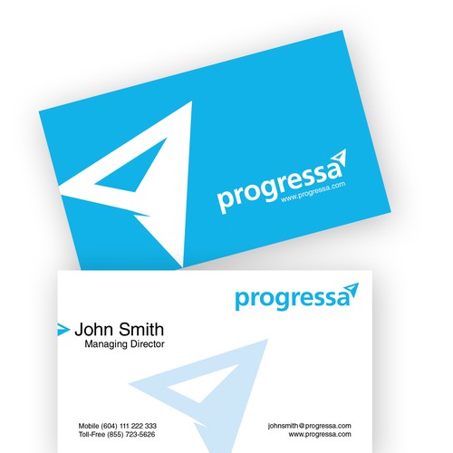 Business cards for Canadian financial institution Design by Impress.