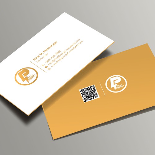 Modern Business Card Design for Electric Energy and Solar Company Design by Xclusive16