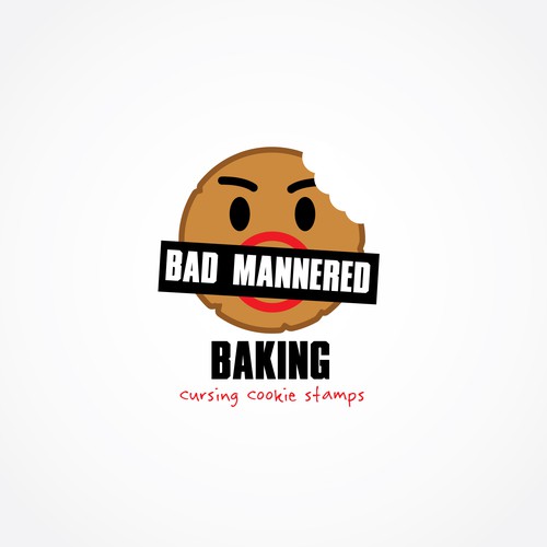 Need a fucking cool logo for Bad Mannered Baking - a swearing cookie stamp company Design by Moonlit Fox