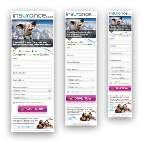 New app design wanted for insurance.co.za Design por Livven
