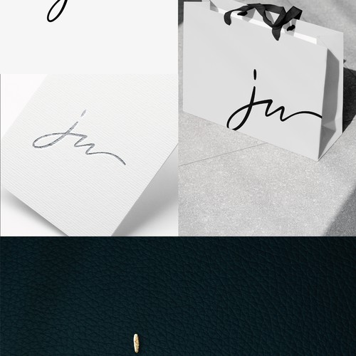 JW Script Logo Design by GinSonic