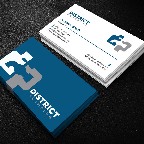 Design by MehediGD titled "Modern Plumbing Business Card!"
