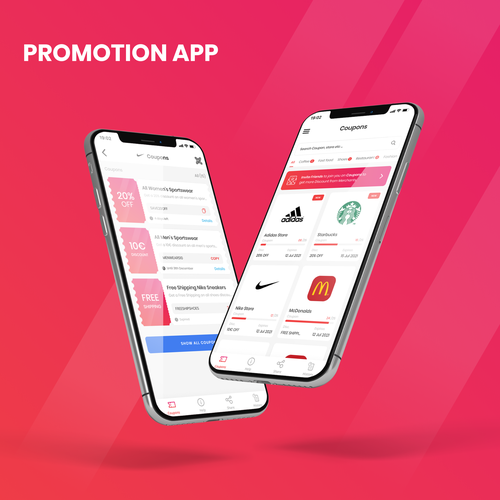 Design for a Coupon/Promotion app Diseño de Aryafianto