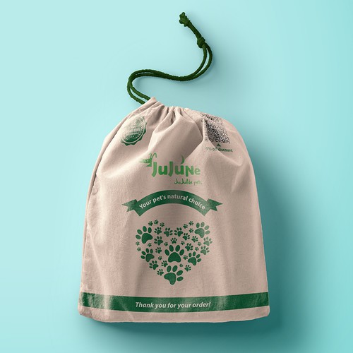 Drawstring shop bag design