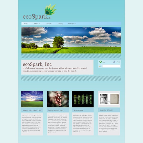 Design by GACDESIGNLAB titled "Eco-Conscious Design/Tech/Marketing Consulting Website"