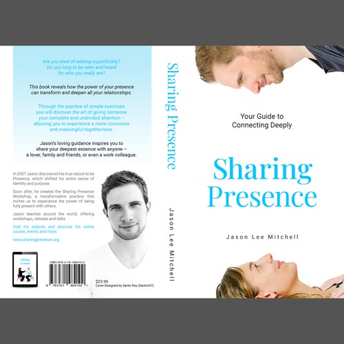 Mindfulness Book Cover on Sharing Presence Design by SantoRoy71