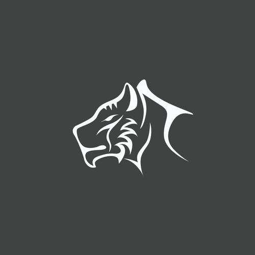 ➤ TIGER HEAD LOGO (Black) Design by Sqwrrr