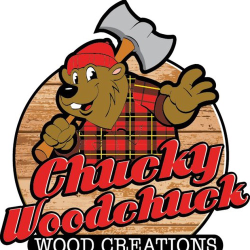 Logo for Chucky Woodchuck Wood Creations Logo design contest