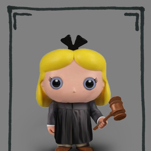Create a kid-friendly Judge character to be made into a plush toy! Design by Senshi11