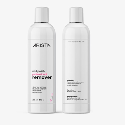 Arista Nail Polish Remover Design by Sukira