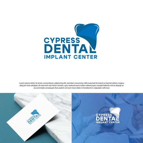 Logo for Dental Implant center with yellow background-ontwerp door GraphiX by AdAm