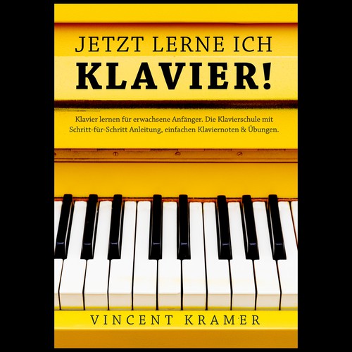 Design a book cover for a piano school for adults! Design by ilknurmustu