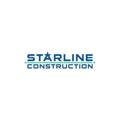 Starline Construction Logo Design by RAKZHAW