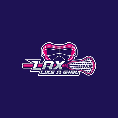 A classic yet fun logo for the fearless, confident, sporty, fun female lacrosse player Design by Jans...