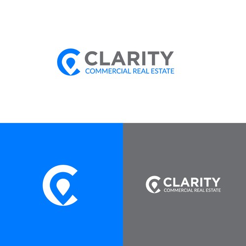 Logo + Brand Guide for Clarity Commercial Real Estate Design by ChioP