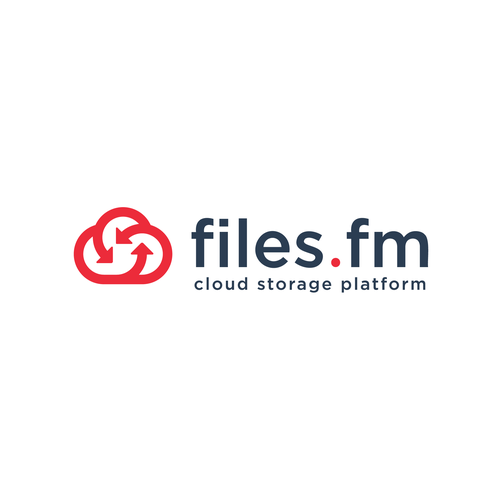 Files.fm logo and brand refresh for cloud storage platform Design by Saber Design