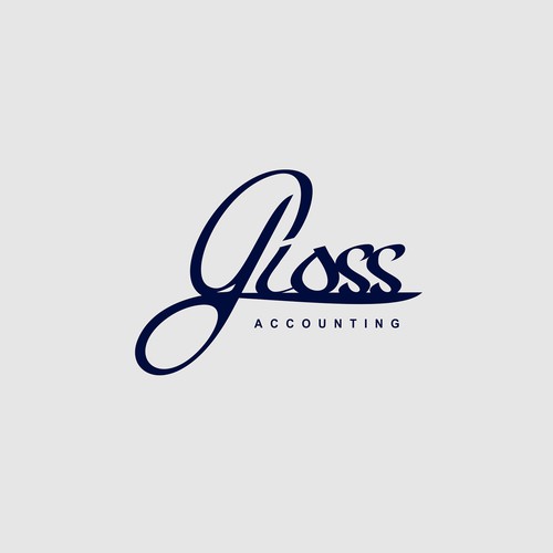 Logo for Gloss Accounting Design by rekah.studio