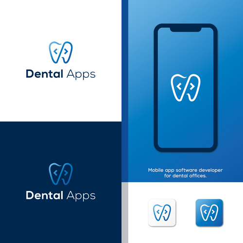 Creative "Dental Apps" Logo Diseño de Sandyyy