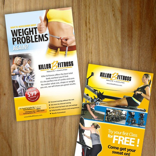 Killer B Fitness Flyer  デザイン by Qinkqink