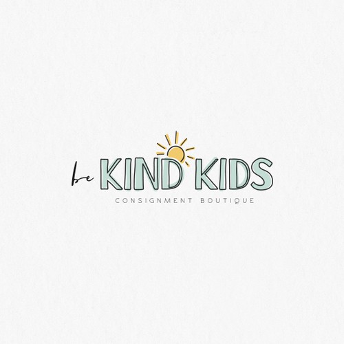 Be Kind!  Upscale, hip kids clothing store encouraging positivity Ontwerp door Jirisu