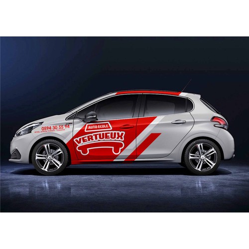 Simple Classy car design for a company that teach people how to drive Design by ERIKA_design