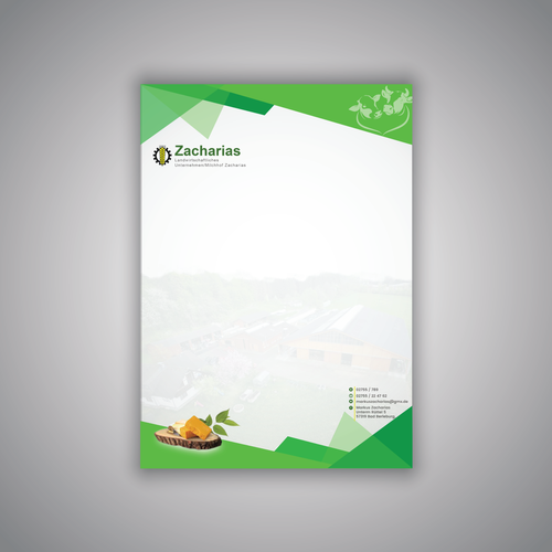 Design We need  letterhead design for our agricultural farm with production and sale of regional products por Raazaaftab