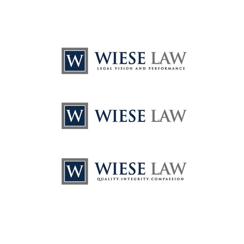 Create the next logo for Wiese Law Design by creative_cubicle