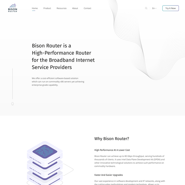 Design by getlion titled "Design a main page for a new software product for Internet service providers"