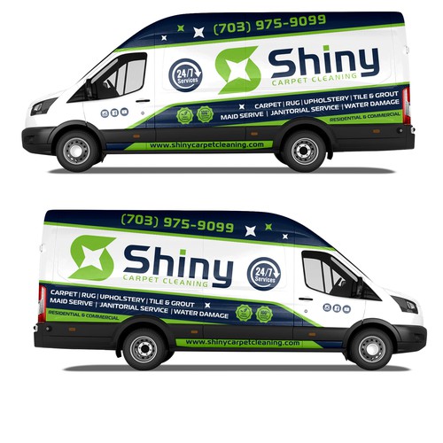 Commercial Truck/Van Wrap Design - Cleaning Company Design by Duha™