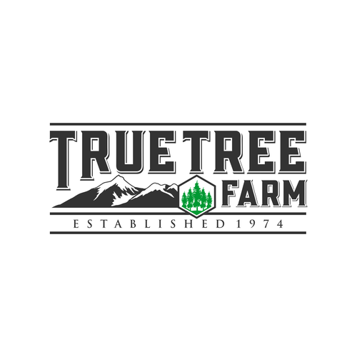 Organic logo for high elevation tree farm in Arizona. Design by Brainstorming_day