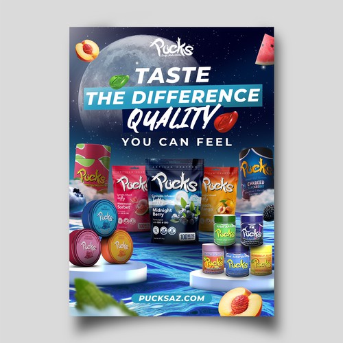 Searching for compelling advertisement for Cannabis edible brand Design by Divergentnic