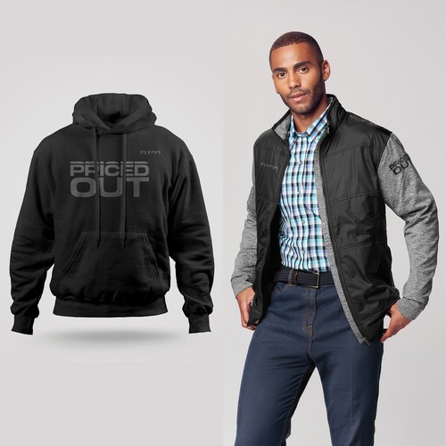 "Graphic Design for Branded Apparel Collection — Hoodie + Jacket ("Priced Out")" winning Other design
