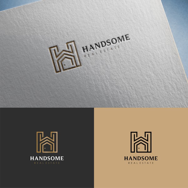 H Logo design for "Handsome" Real Estate