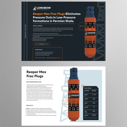 Product Data Sheet Modernization & Case Study Template Design by shoosh75