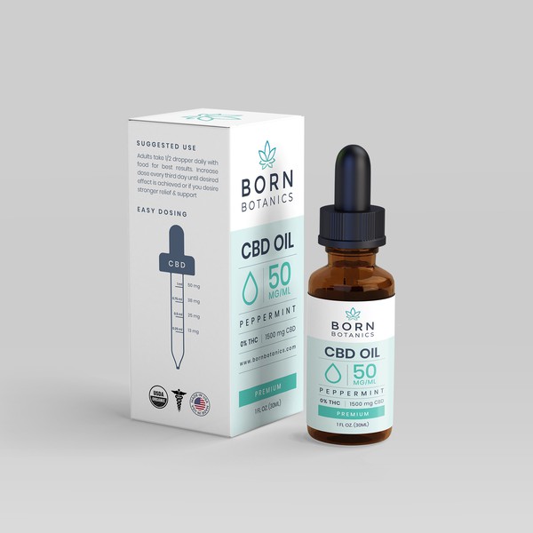 Design by PaolaBttn titled "CBD Oil. Label & Box design"