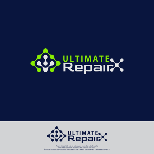 Create a logo for a high end all natural pain relief and repair cream Diseño de Voz Design