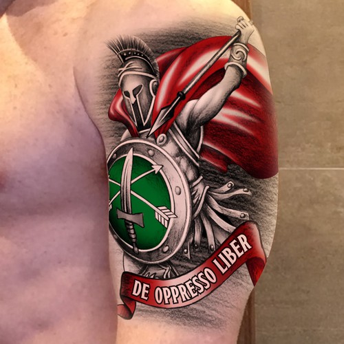 Spartan Tattoo Design by eselwe