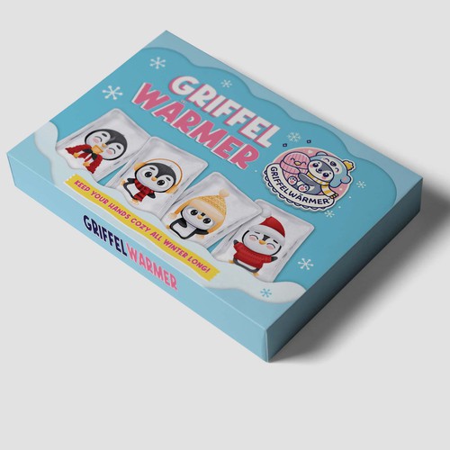 Package design for a set of 4 hand warmers Design by niki99