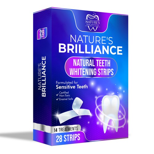 Natural Design Needed for Nature's Brilliance Whitening Strips Design by UnderTheSea™