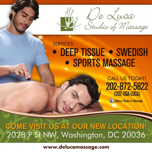 Help Deluca Studio Of Massage With A New Postcard Or Flyer Postcard Flyer Or Print Contest 99designs